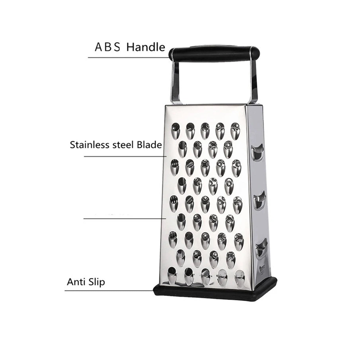 Multi functional 4 sides kitchen stainless steel vegetable grater