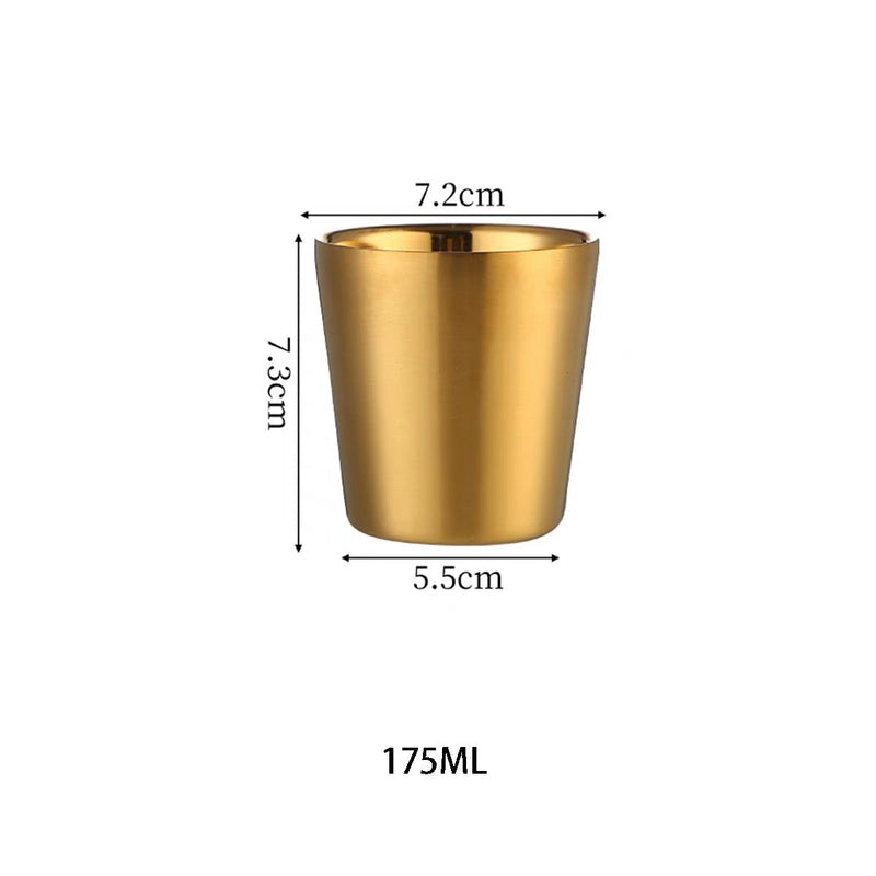 Stainless Steel , Double Wall Insulated Mug-Gold