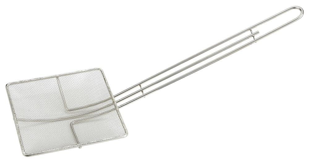 Nickel Plated 6.75" Square Mesh Skimmer - Chefcoca