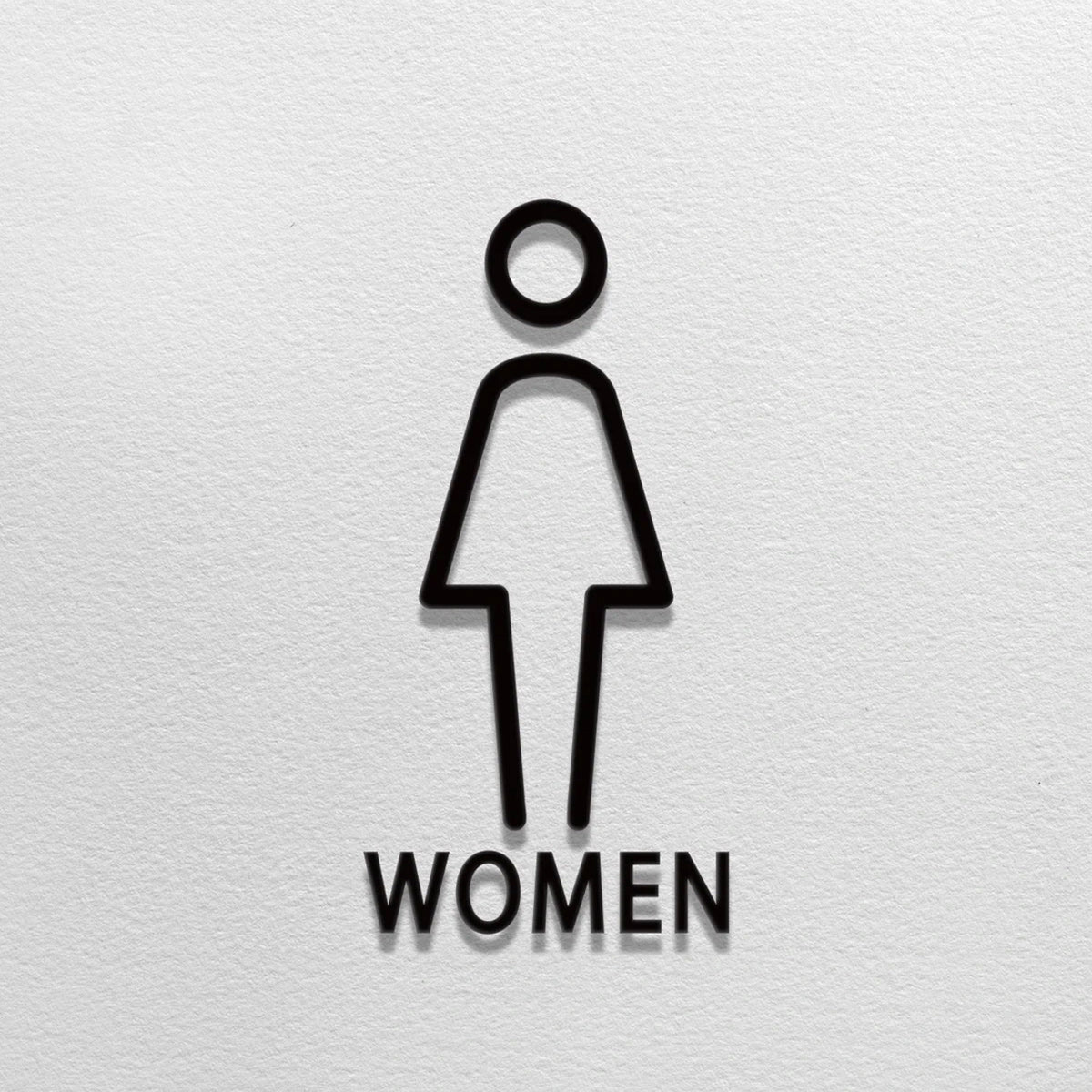 Male and Female Bathroom Sign,WC Wall Stickers,Acrylic Toilet Sign Self-Adhesive - Chefcoca