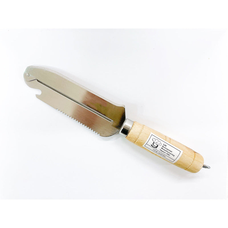9" Stainless Steel Peeler With Wooden Handle