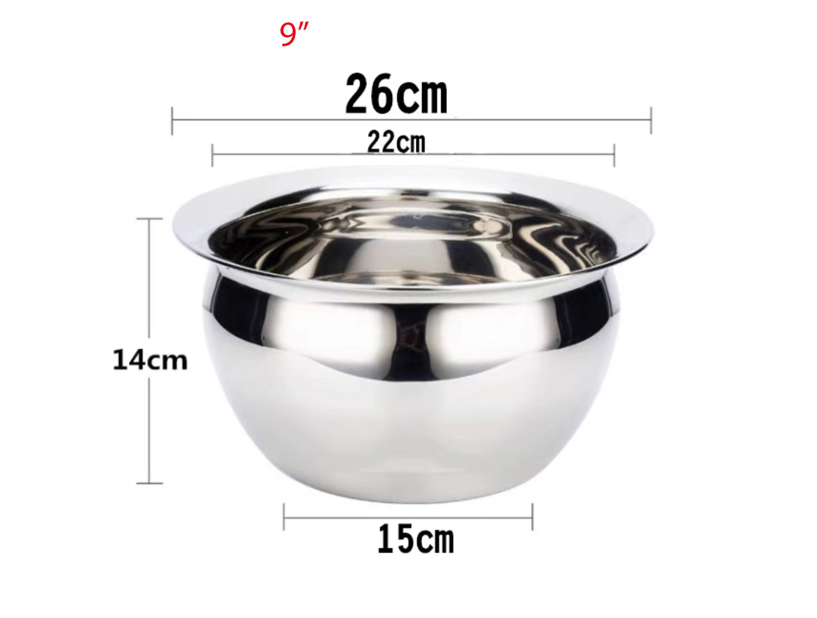 Stainless Steel Globe Mixing Bowl