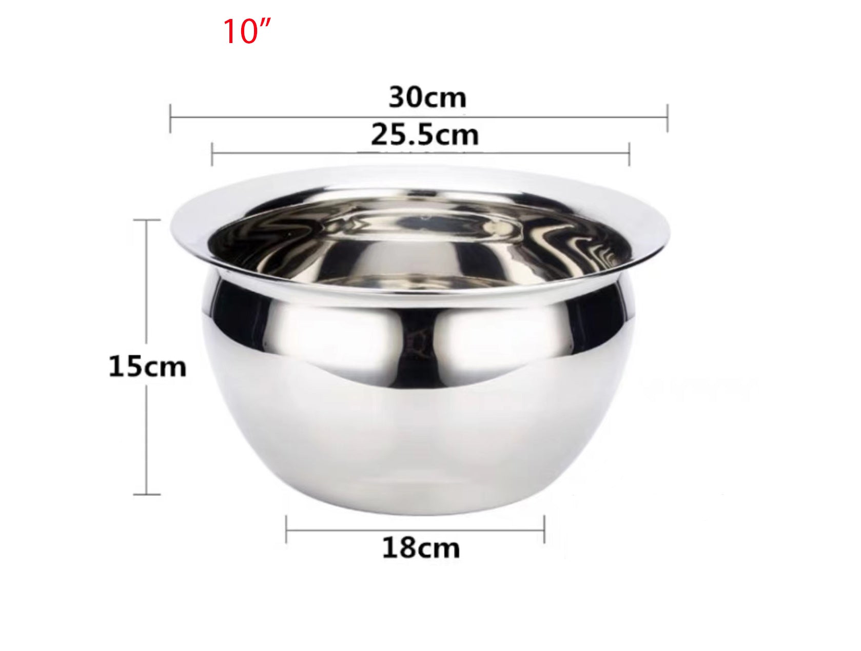 Stainless Steel Globe Mixing Bowl - Chefcoca