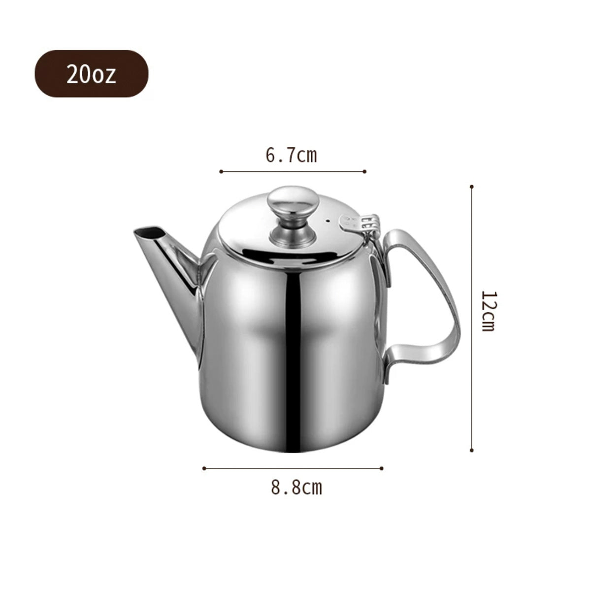 Stainless Steel Teapot (32-70oz)