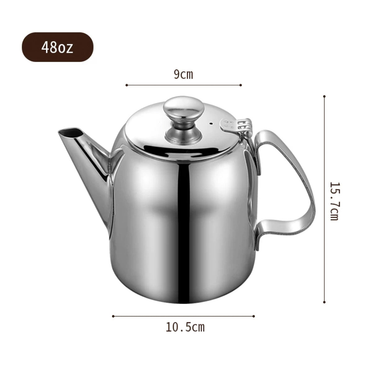 Stainless Steel Teapot (32-70oz)