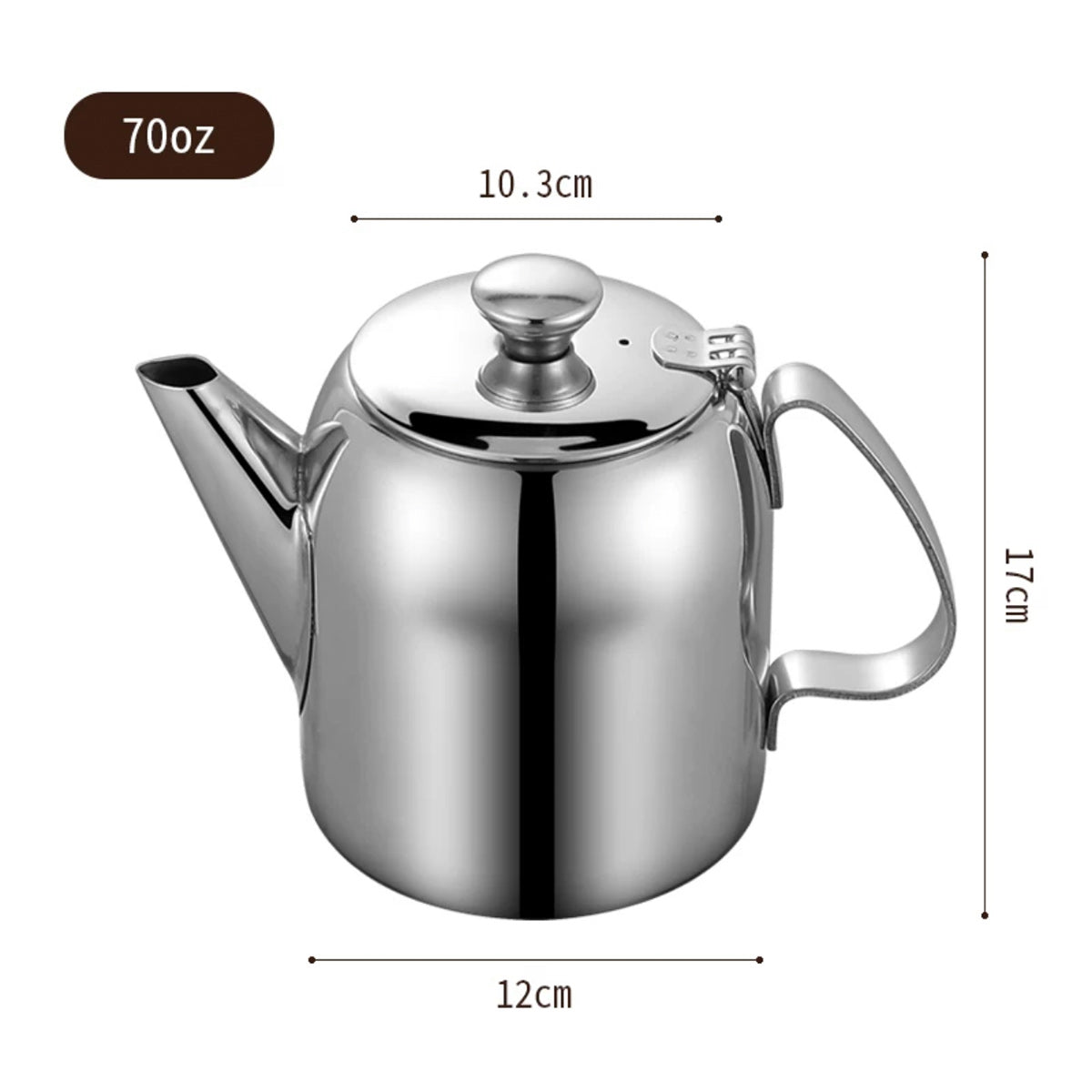 Stainless Steel Teapot (32-70oz)