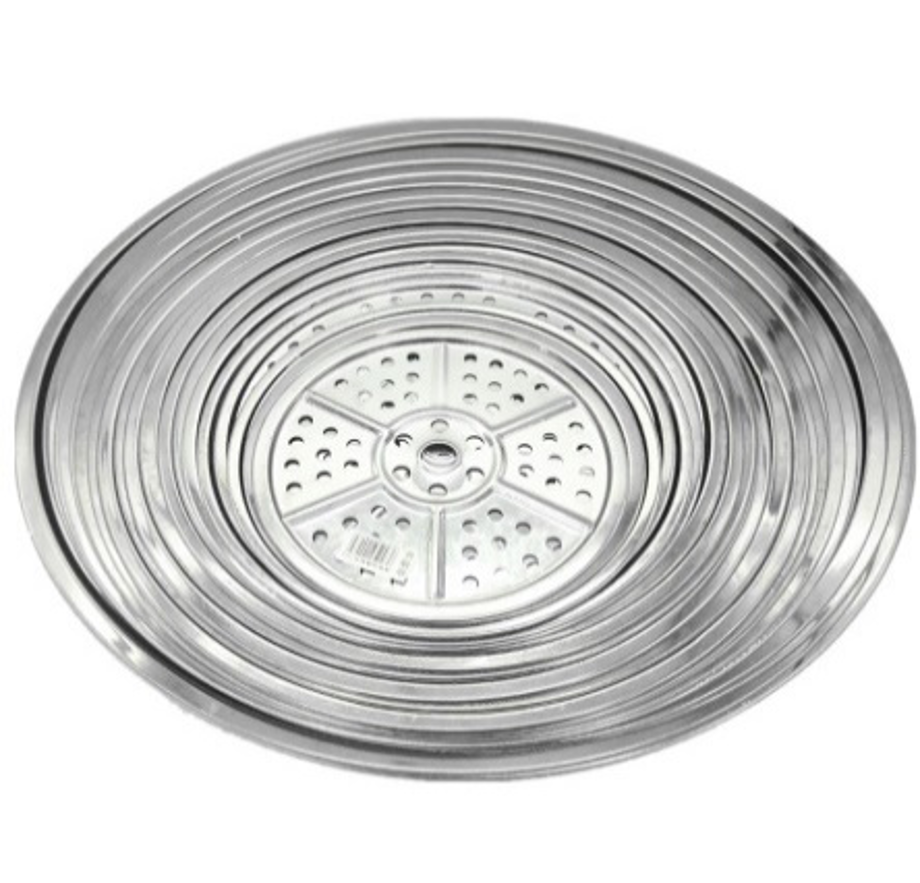 Stainless Steel Perforated Steamer Rack (30cm-54cm Diameter)