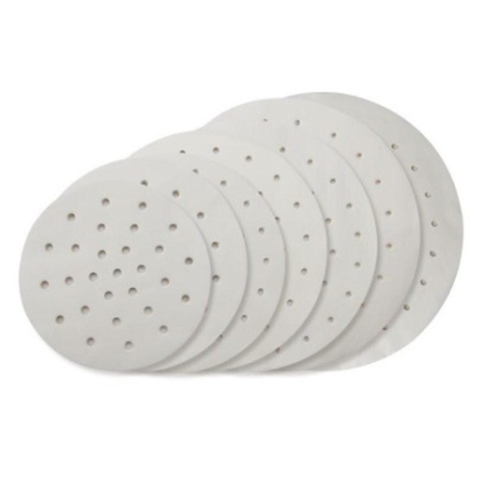 400pcs Round Perforated Steamer Liner Paper