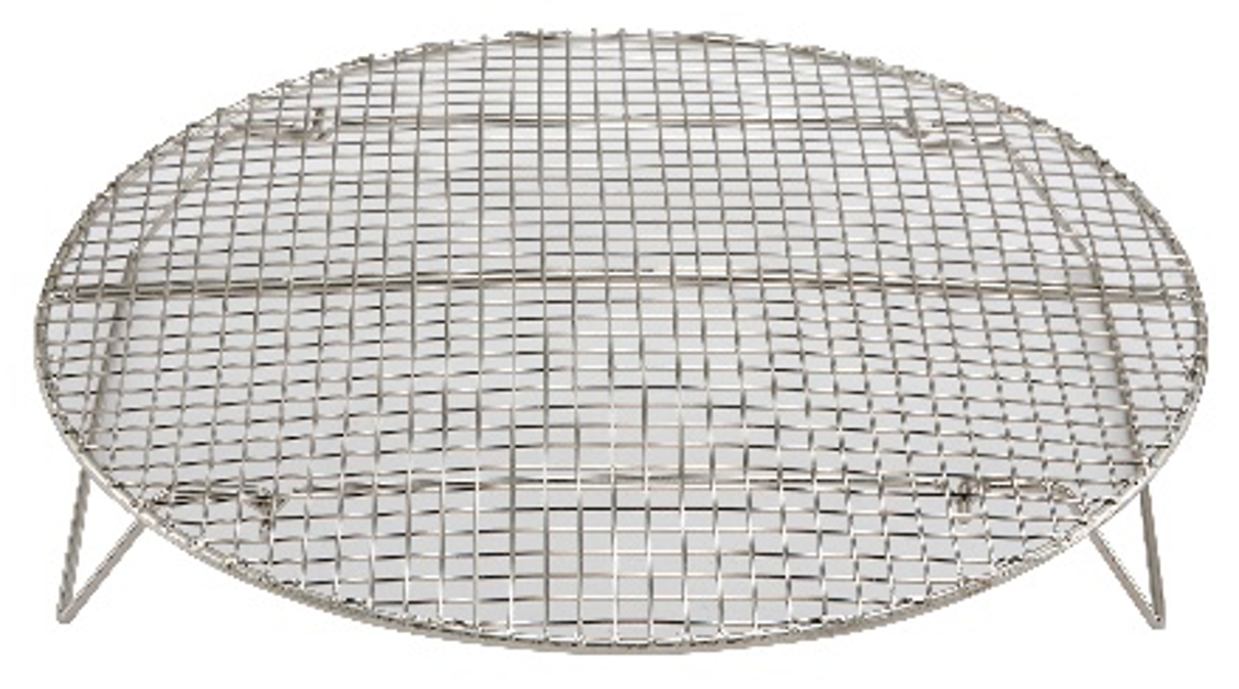 Stainless Steel Round Steamer Rack (10-3/7" - 17-3/4" Diameter)