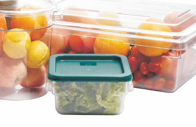 Clear Polycarbonate Square Food Storage Container - Chefcoca