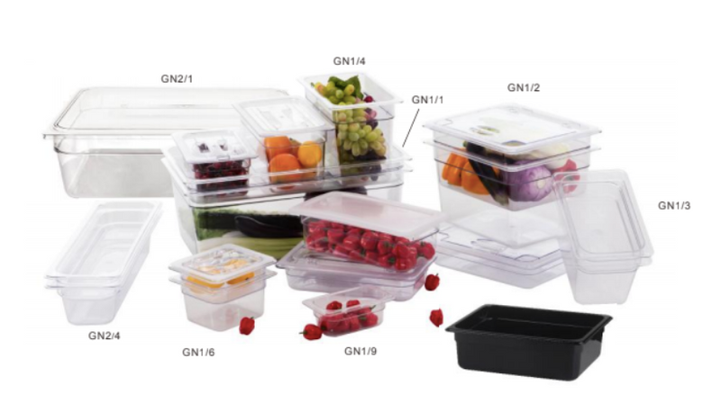 Polycarbonate 1/9 Size (17.6cmL x 10.8cmW) GN Food Pan