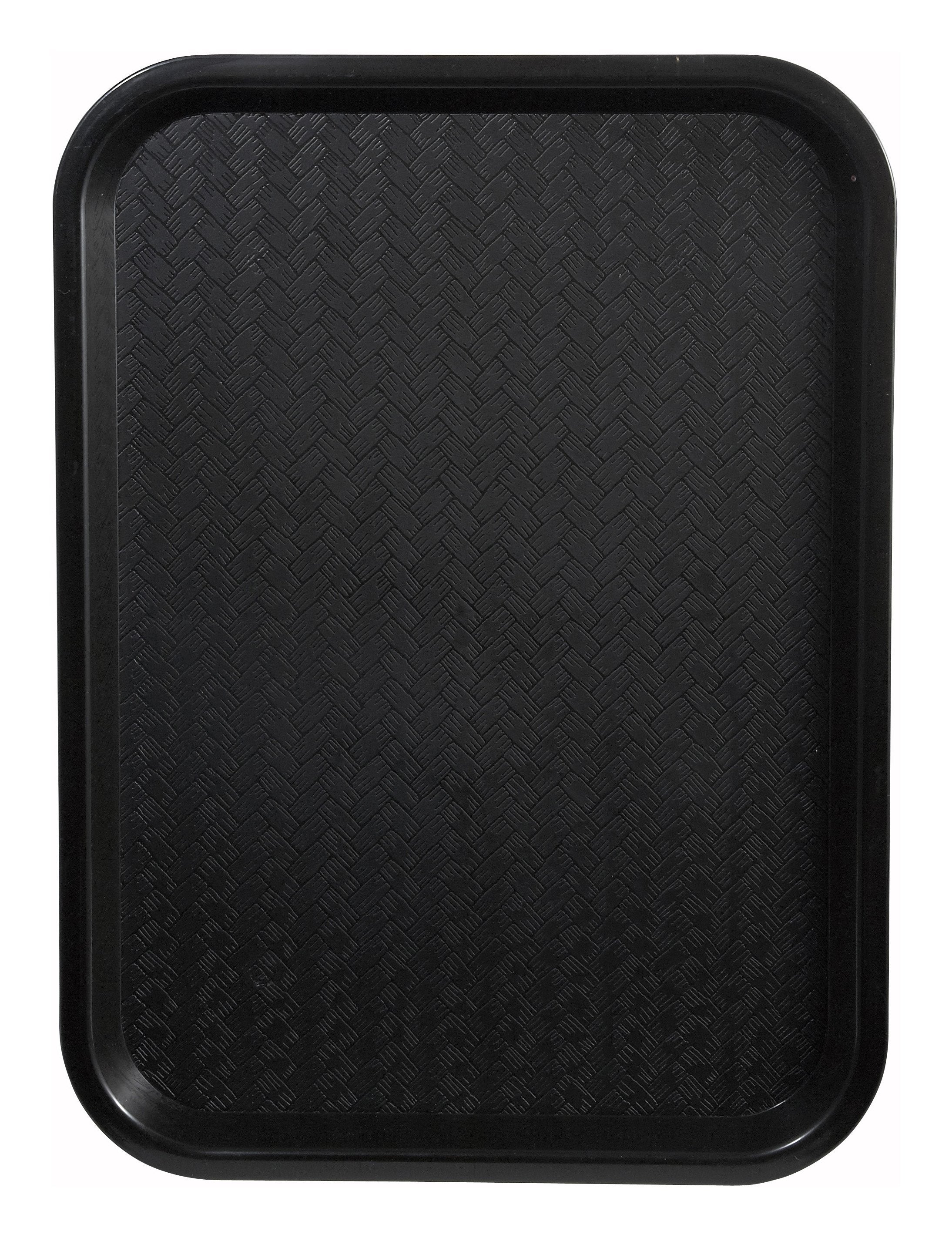 Sub-equip,PT-1216K,High Quality Plastic Fast Food Tray, 12"x 16", Black - Chefcoca