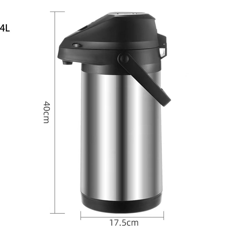 Stainless Steel double wall vacuum pump thermos airpot
