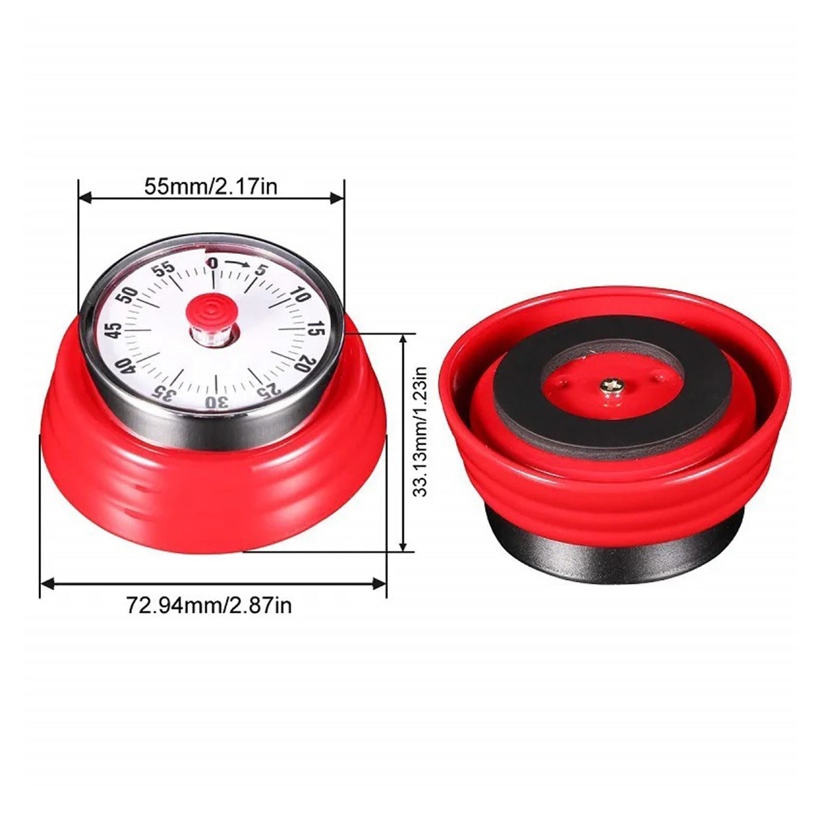 Countdown Magnetic Teaching Mechanical Timer, 60 min