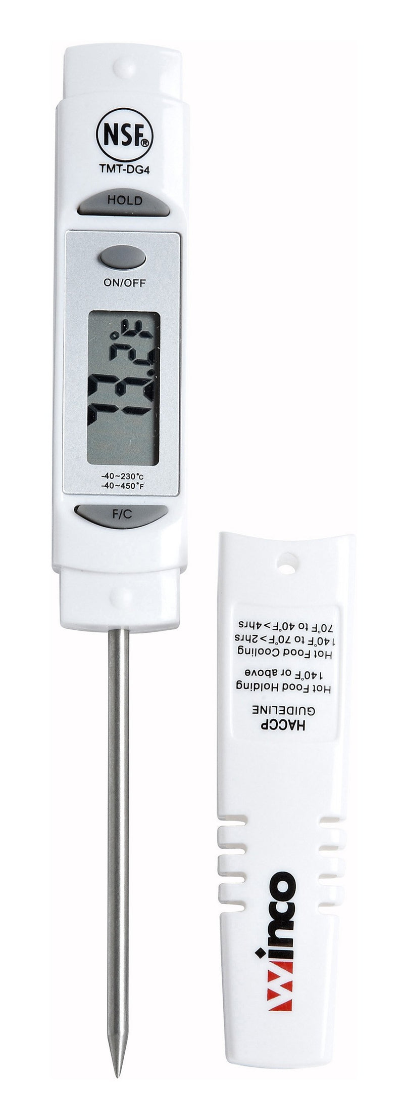 Digital Thermometer with 1.25" LCD, and 3-1/8" Probe