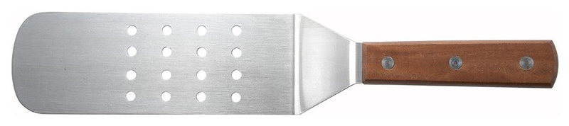 Offset Perforated Flexible Turner with Wooden Handle, 7-7/8" x 2-7/8" Blade