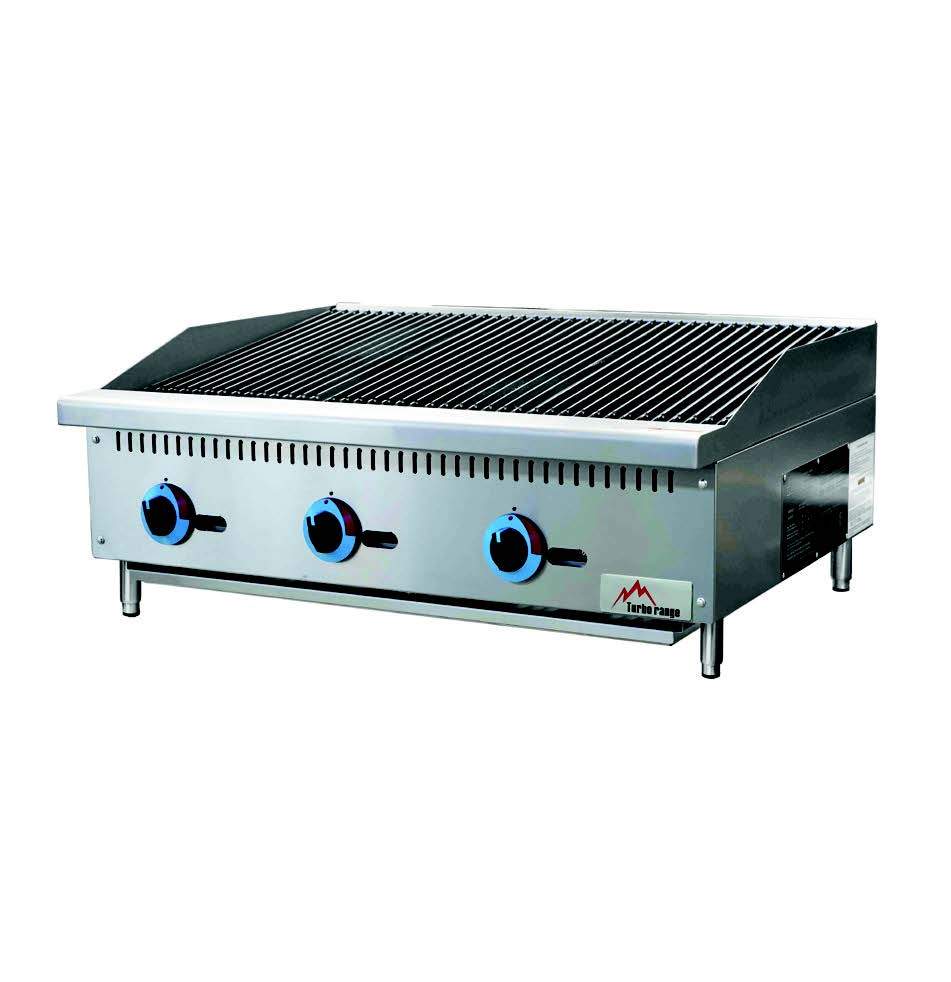 Turbo Range 36" Natural Gas Charbroiler - Chefcoca