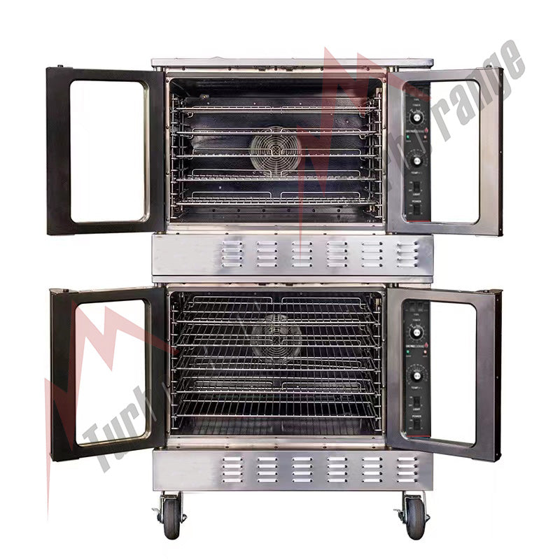 Turbo Range, TR-COE-2, Double Electric Convection Oven (38"W x 42"D x 69"H) - Chefcoca