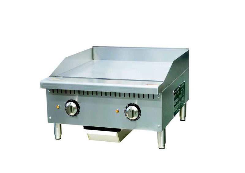 Turbo Range 1" Plate Electric Thermostatic 24" Griddle