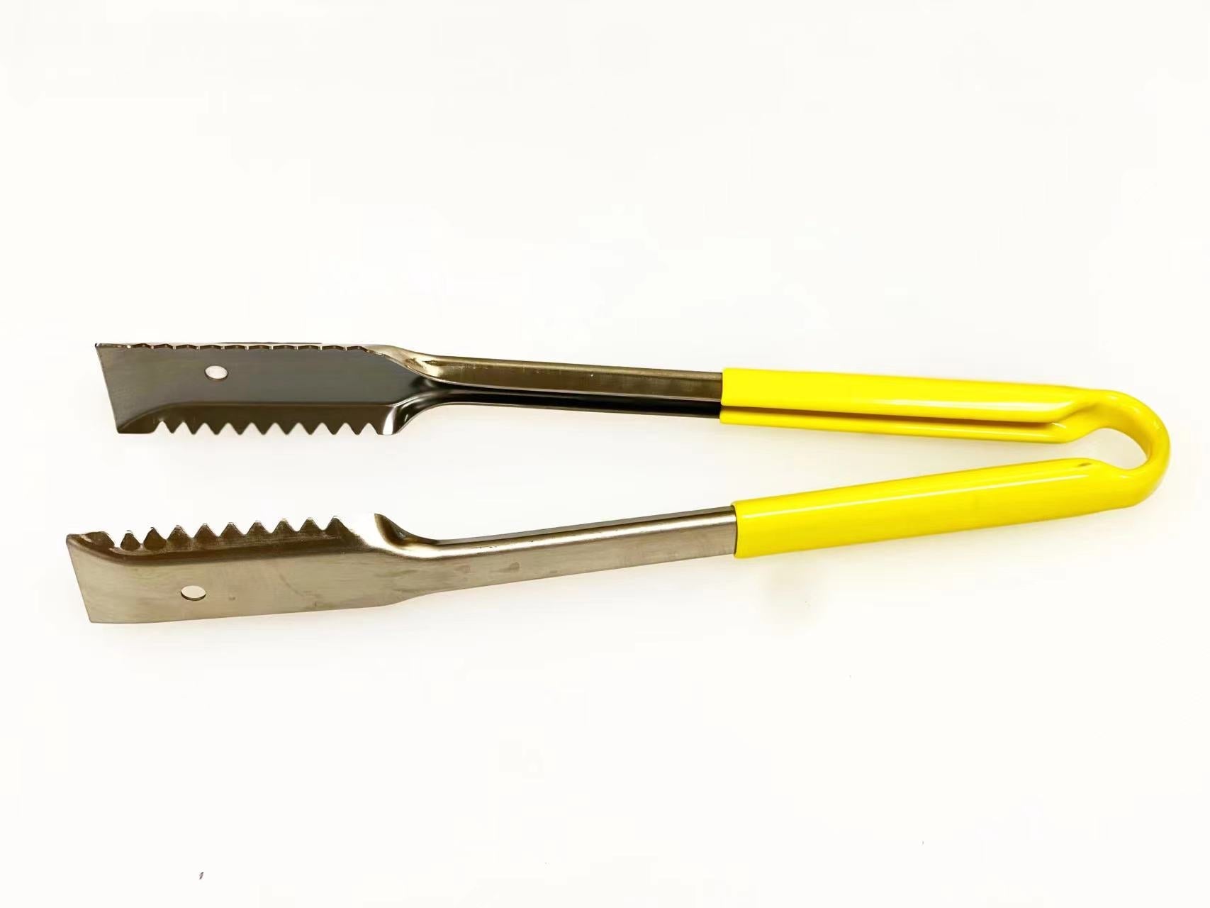 Stainless Steel 12" Utility Tongs with Polypropylene Handle