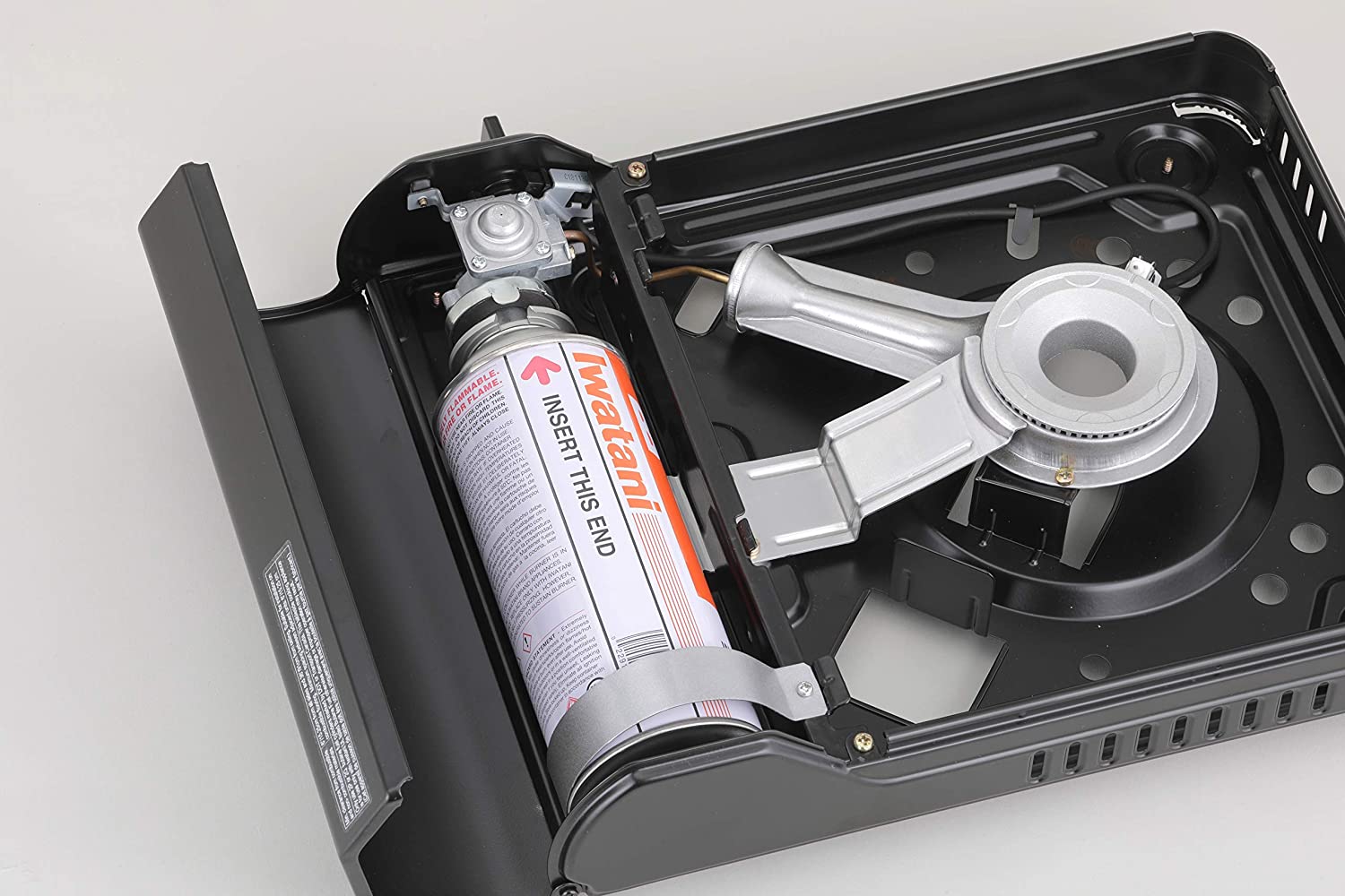 Iwatani 1-Burner 'Cassette Feu' Portable Butane Gas Stove with Carrying Case, 12000 BTU/hr - Chefcoca