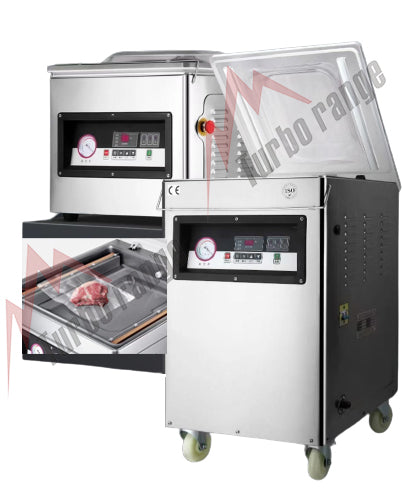 Turbo Range DZ2500/ZE Floor Model Chamber Vacuum Sealer with 19 1/4" Seal Bar and Oil Pump - Chefcoca