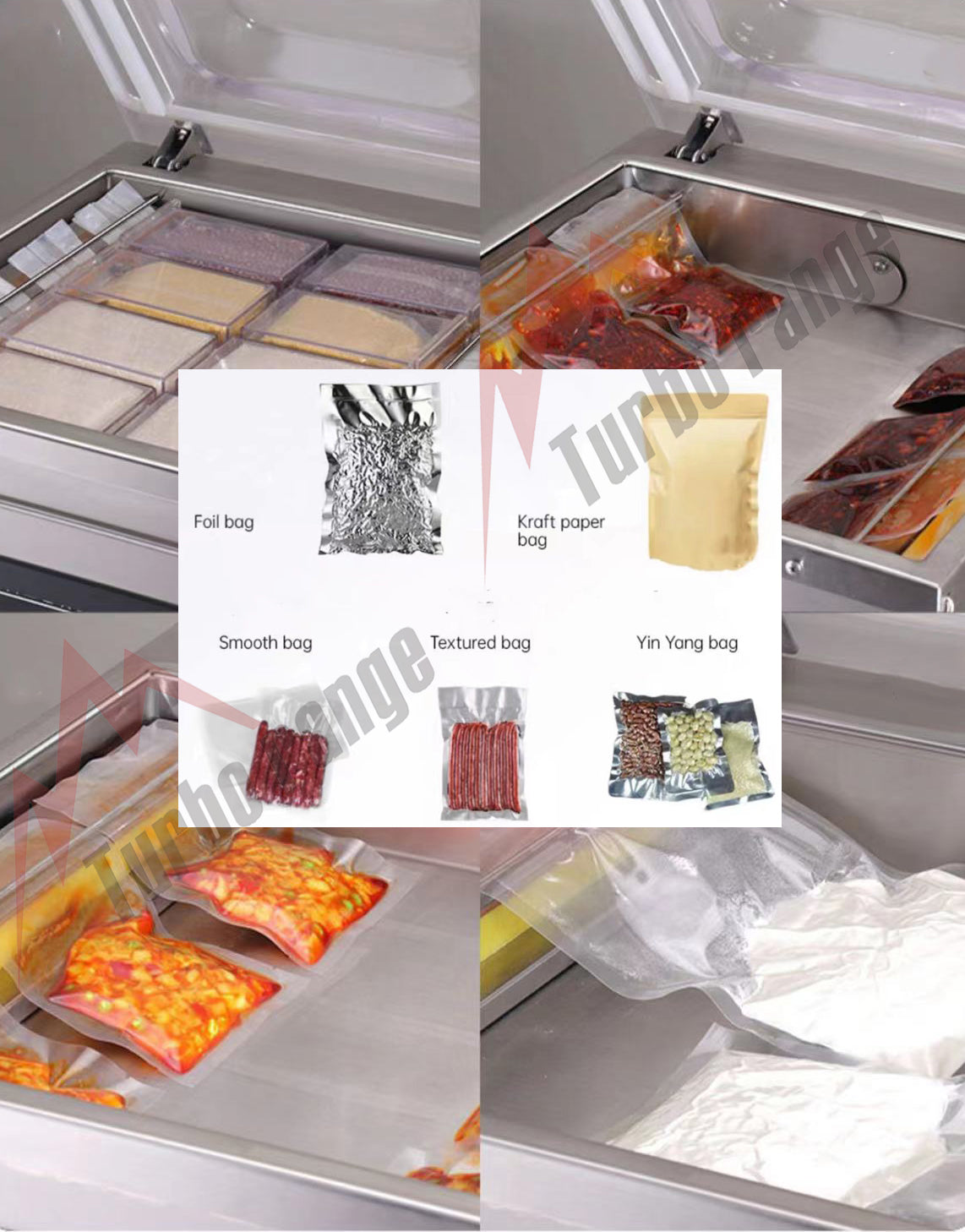 Turbo Range DZ2500/ZE Floor Model Chamber Vacuum Sealer with 19 1/4" Seal Bar and Oil Pump - Chefcoca