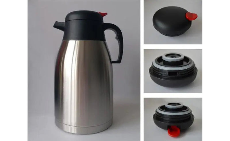 Stainless Steel Vacuum Carafe, Insulated, Push Button (1.2L-2L)