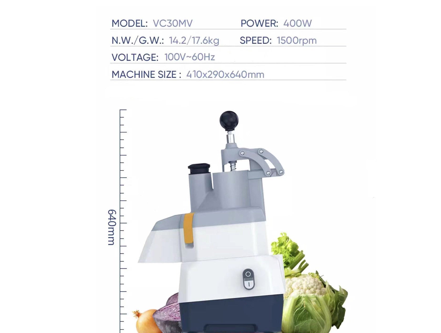 Vegetable food slicer processor vegetable fruit Cutter Machine - Chefcoca