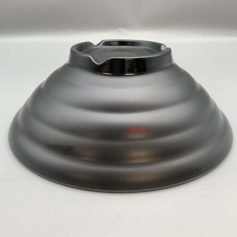 Wide Black Melamine Bowl (YG140095)