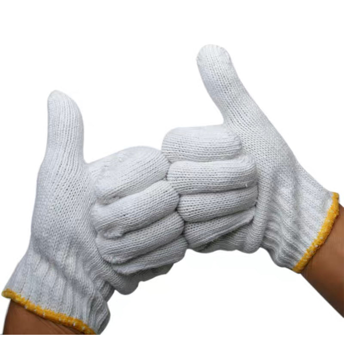 Cotton Seamless safety work glove, 12 Pairs/Pack