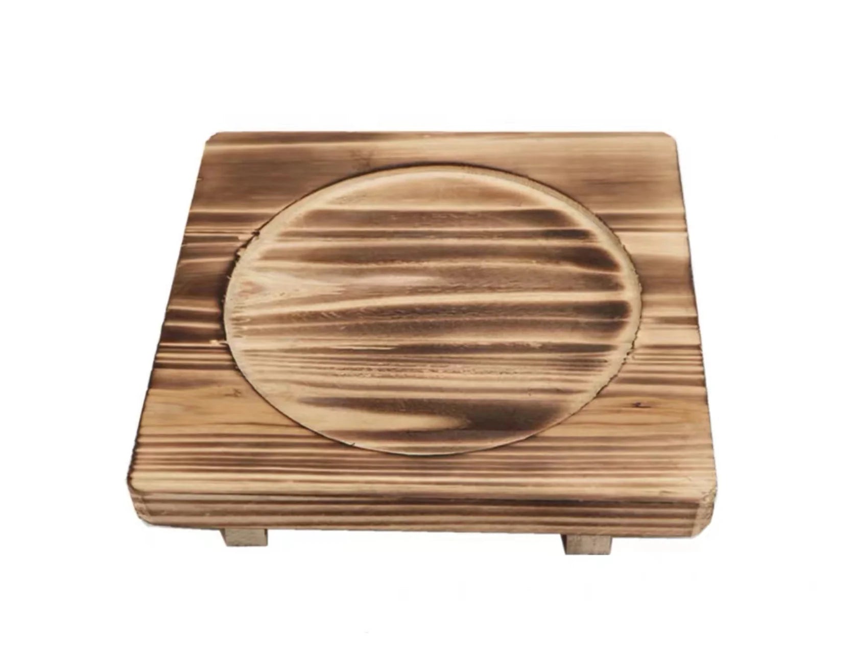 Kitchen Brown Wood Trivet-Natural Wood