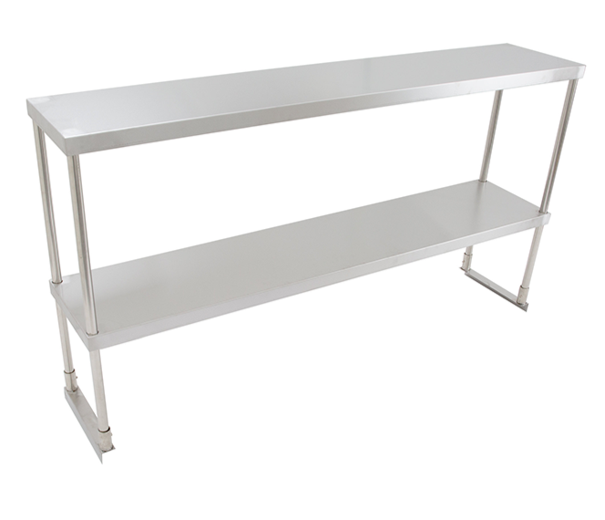 Metal304, 18Gauge, 304 Stainless Steel Double Tier Overshelf