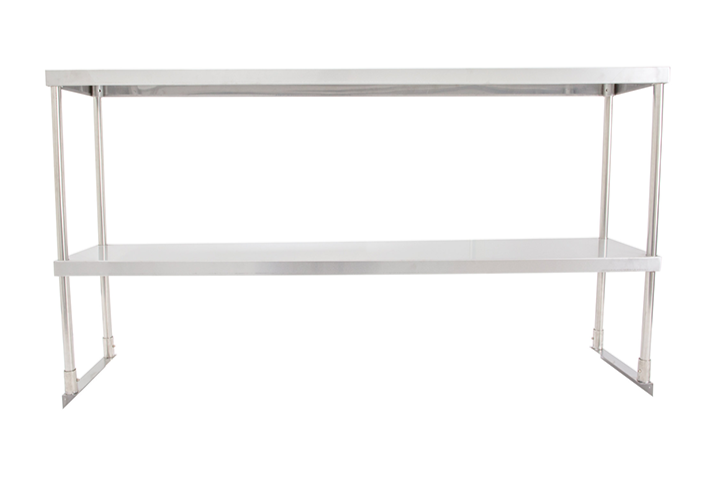 Metal304, 18Gauge, 304 Stainless Steel Double Tier Overshelf