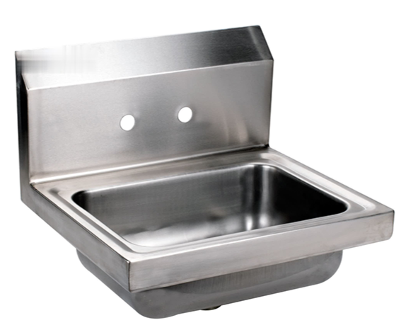 20-Gauge 304 Stainless steel Wall Mounted Hand Sink with Gooseneck Faucet (12"W x 16"D x 13"H) - Chefcoca
