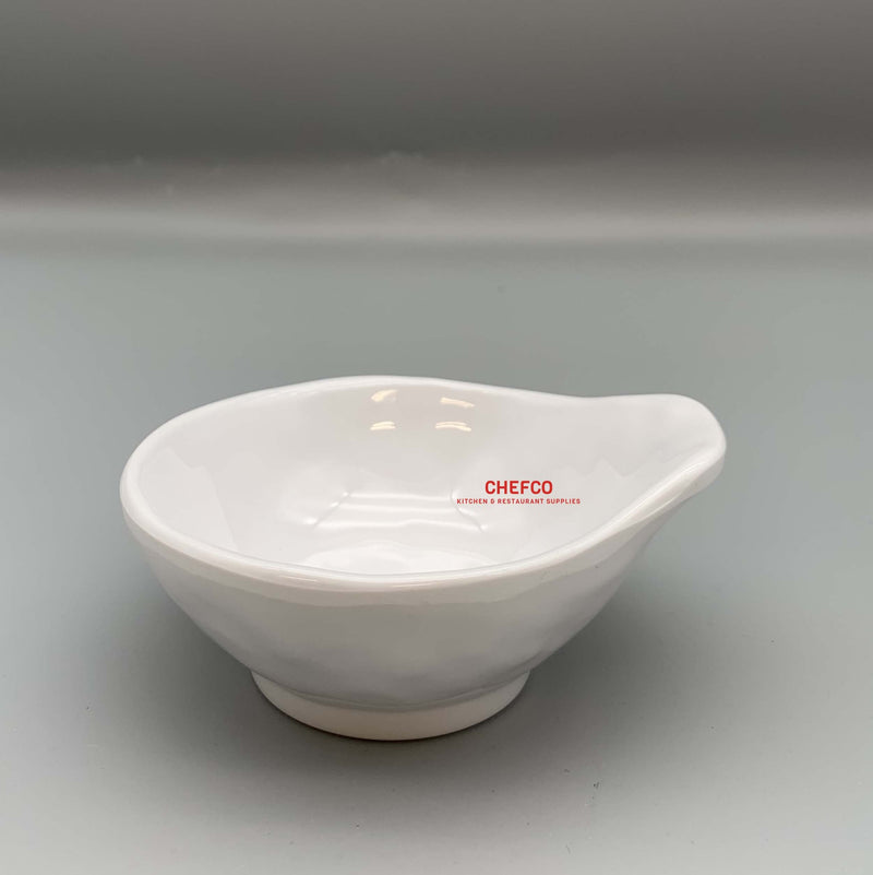 White Melamine Small Bowl with Grip (Y2500)