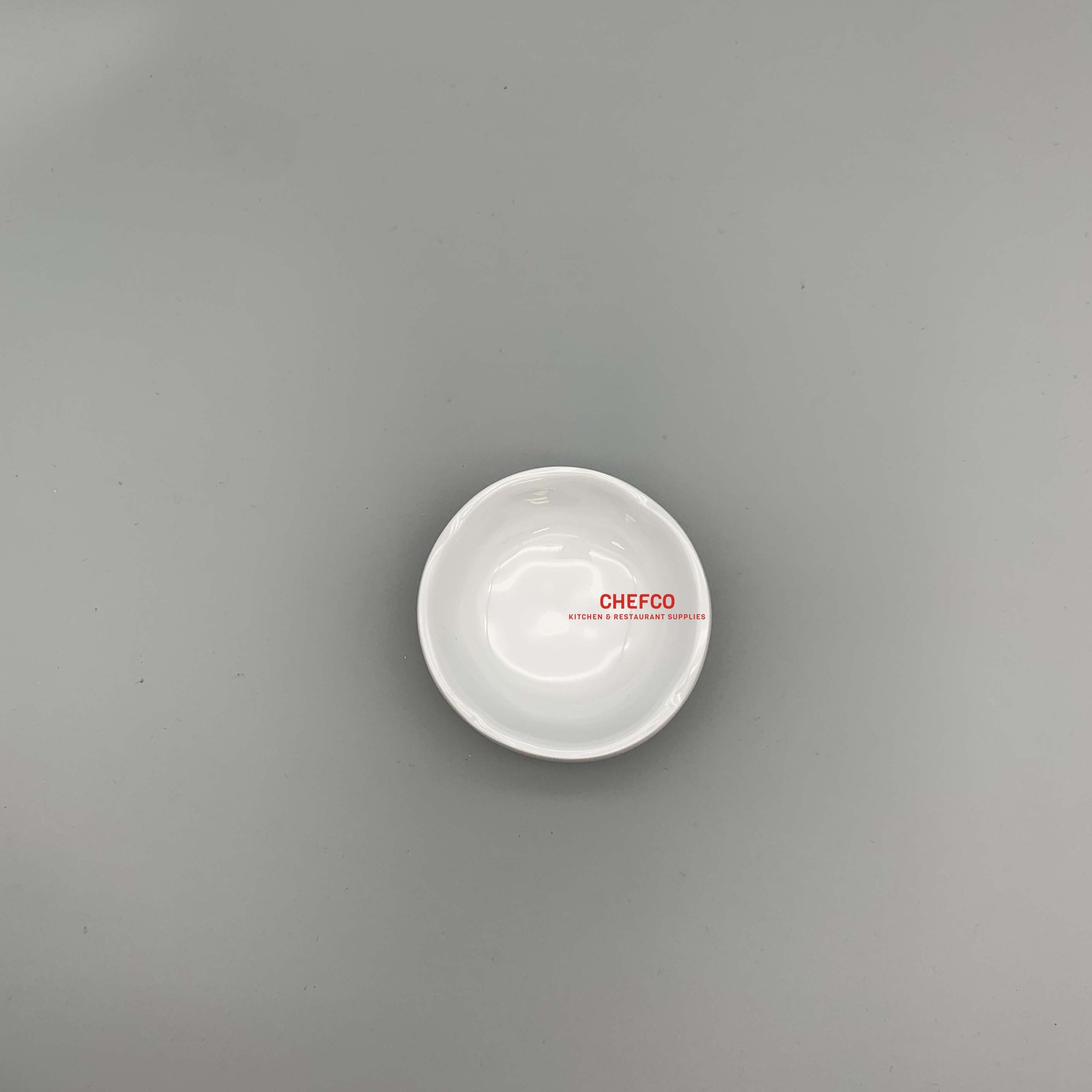 Flower Shape White Melamine Sauce Dish (Y4001) - Chefcoca