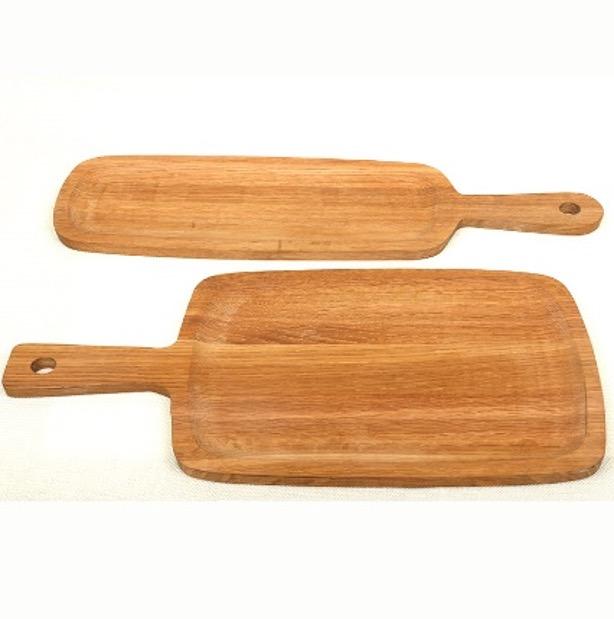 Wooden Paddle Serving Board with Handle 36cm x 14.5cm - Chefcoca