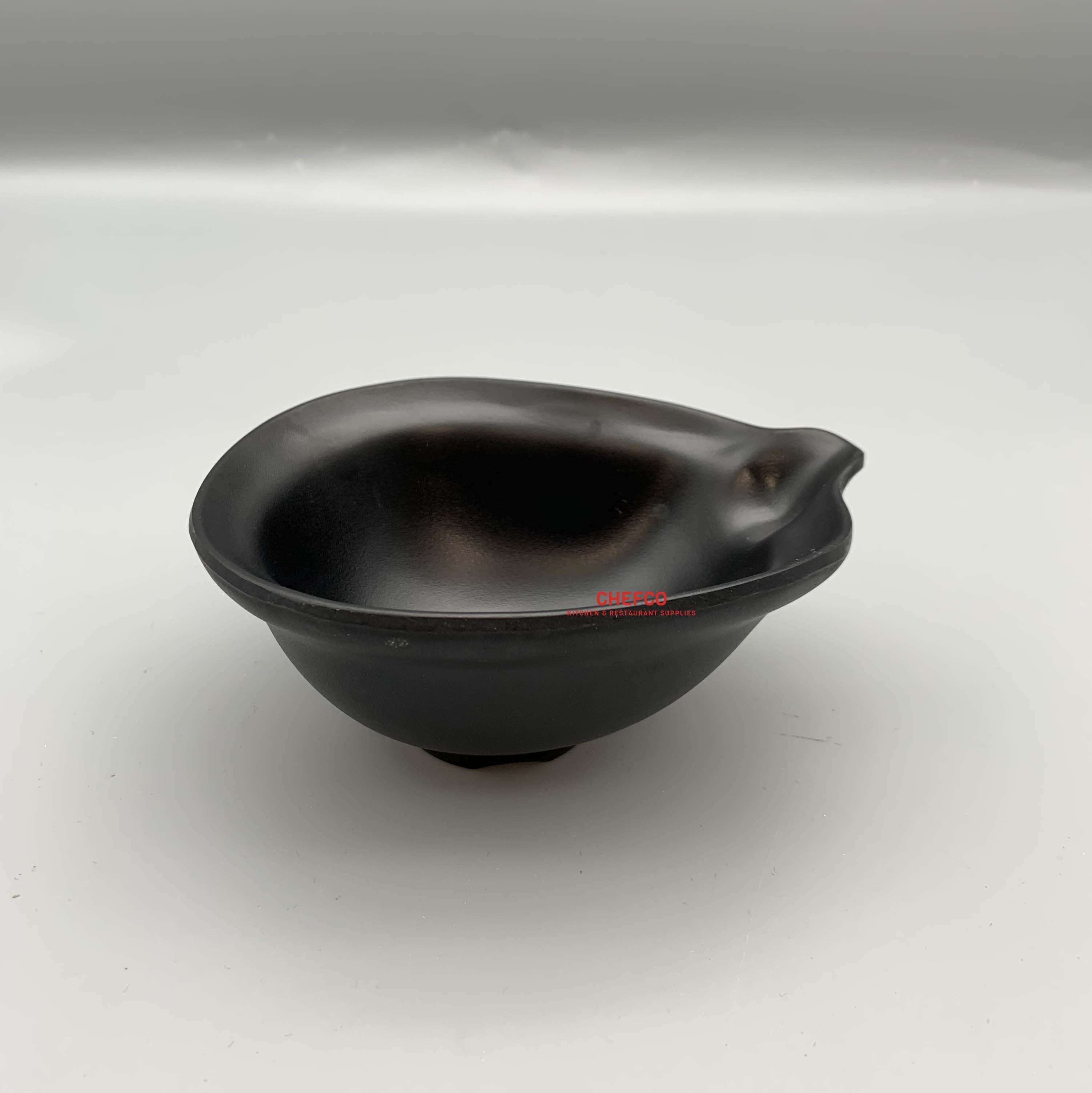 Matte Black Melamine Bowl (YG140079) - Chefcoca