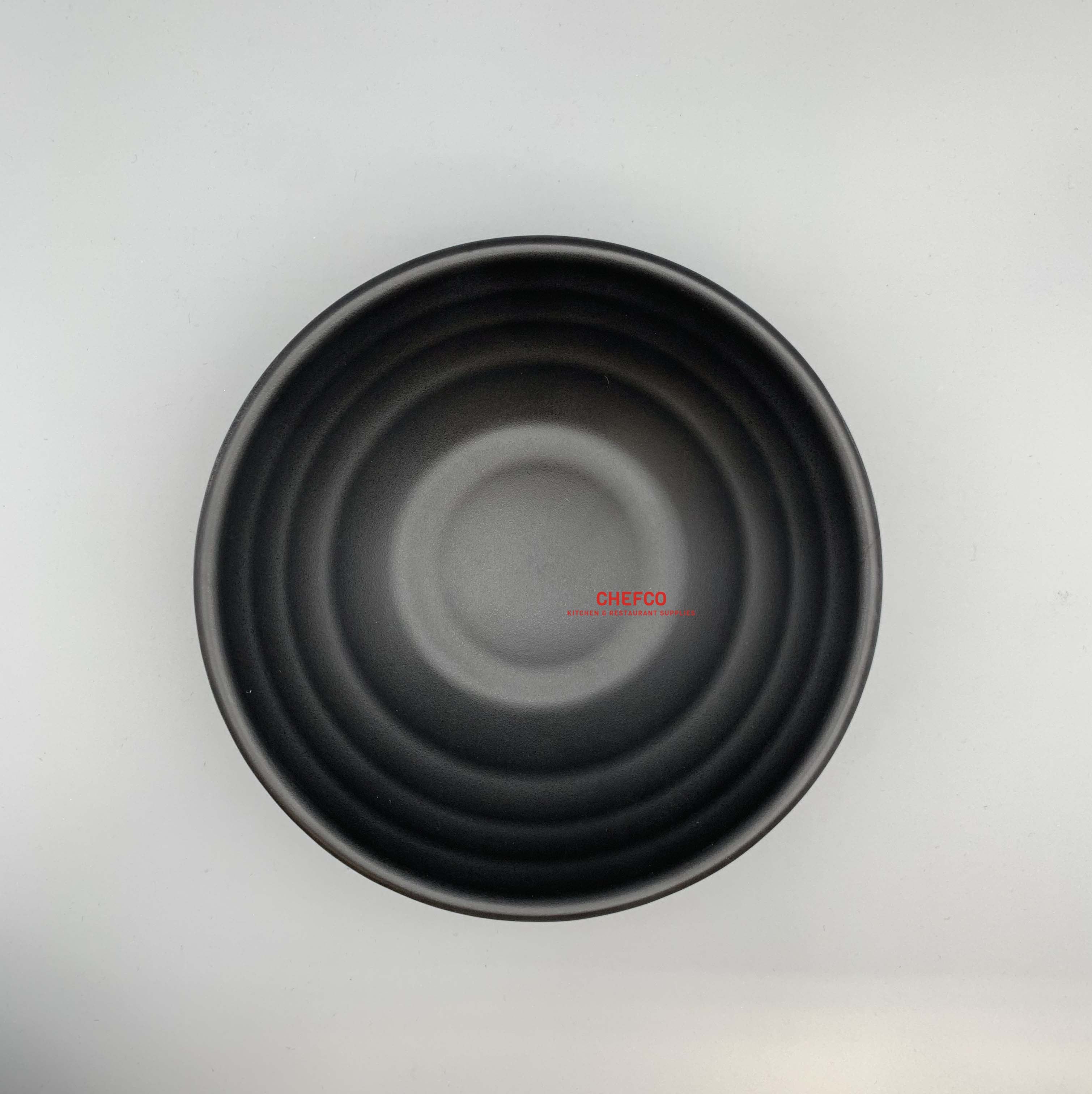 Linear Pattern Matte Black Bowl (YG140094/1008L/W0025-8S) - Chefcoca