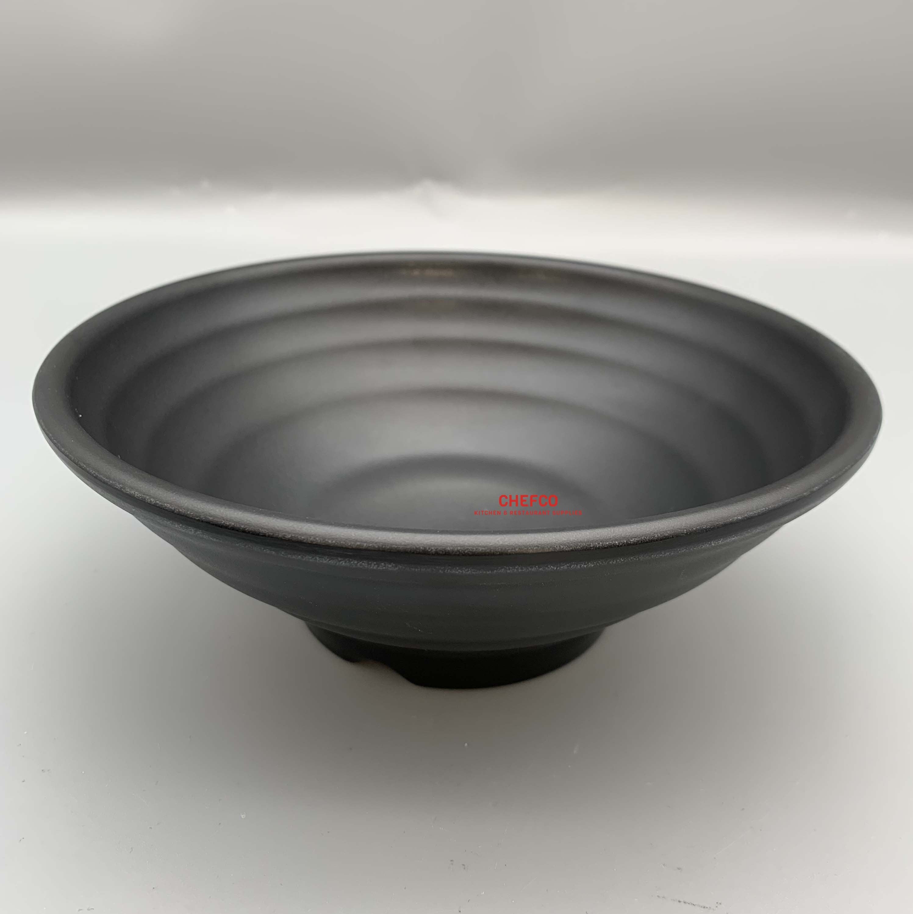 Linear Pattern Matte Black Bowl (YG140094/1008L/W0025-8S) - Chefcoca