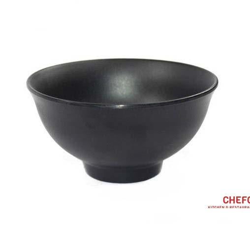 Matte Black Small Melamine Bowl (140098)