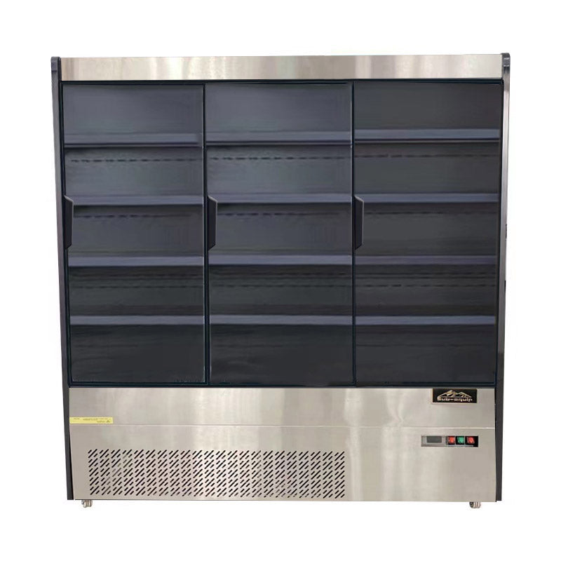 Three Doors Grab & Go Display Case, 76.2" wide Refrigerator