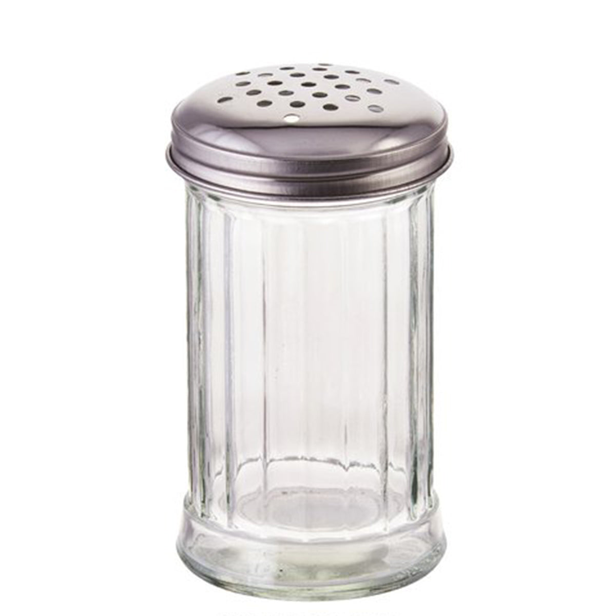 Sugar Pourer, 12 oz, Glass W/Perforated Top - Chefcoca