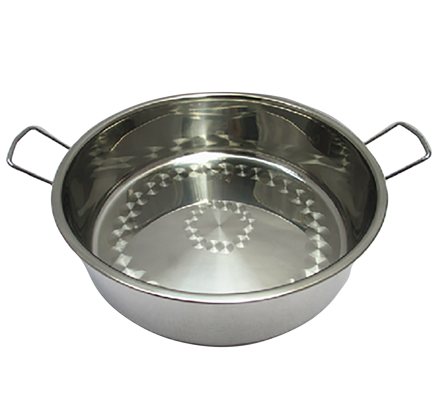 Stainless Steel Deep Round Steam Pan with Handles (NMSP-43/NMSP-46)