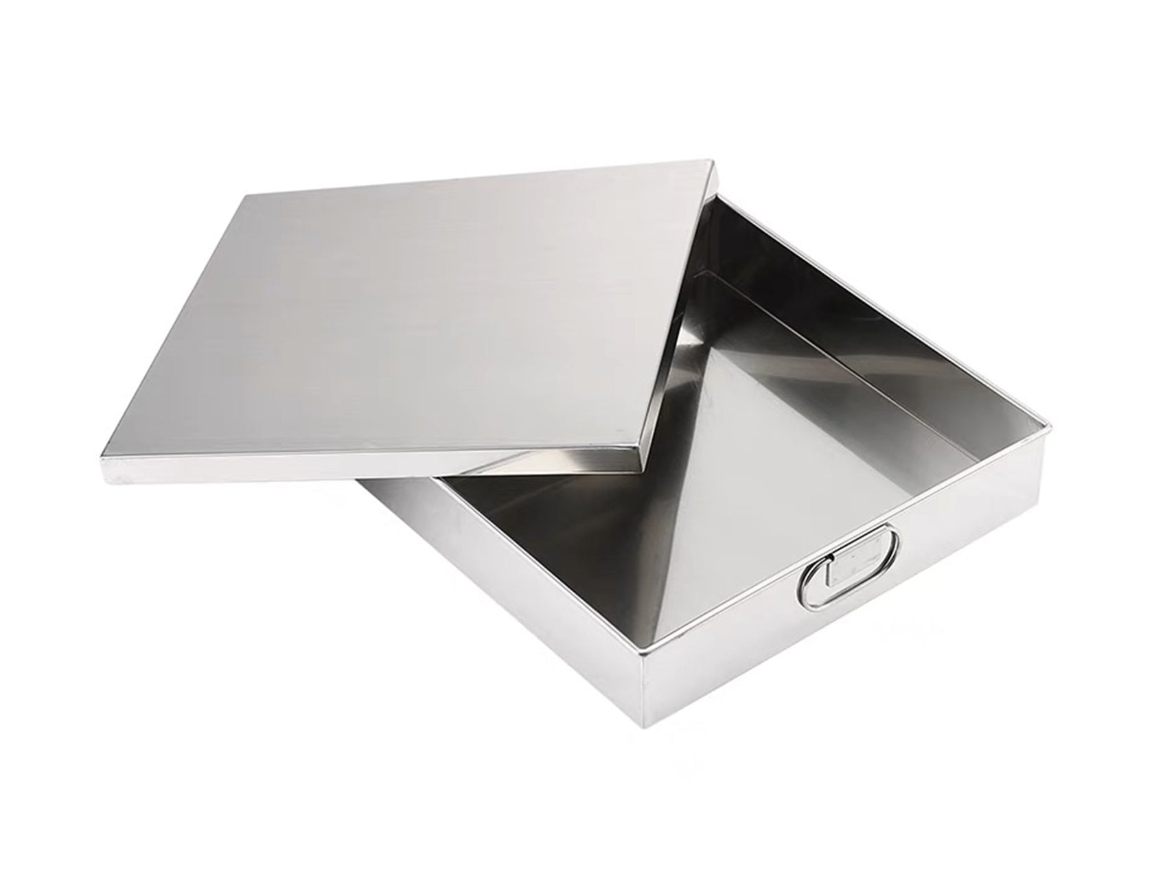 Stainless Steel Square Food Tray (Lid sold separately)