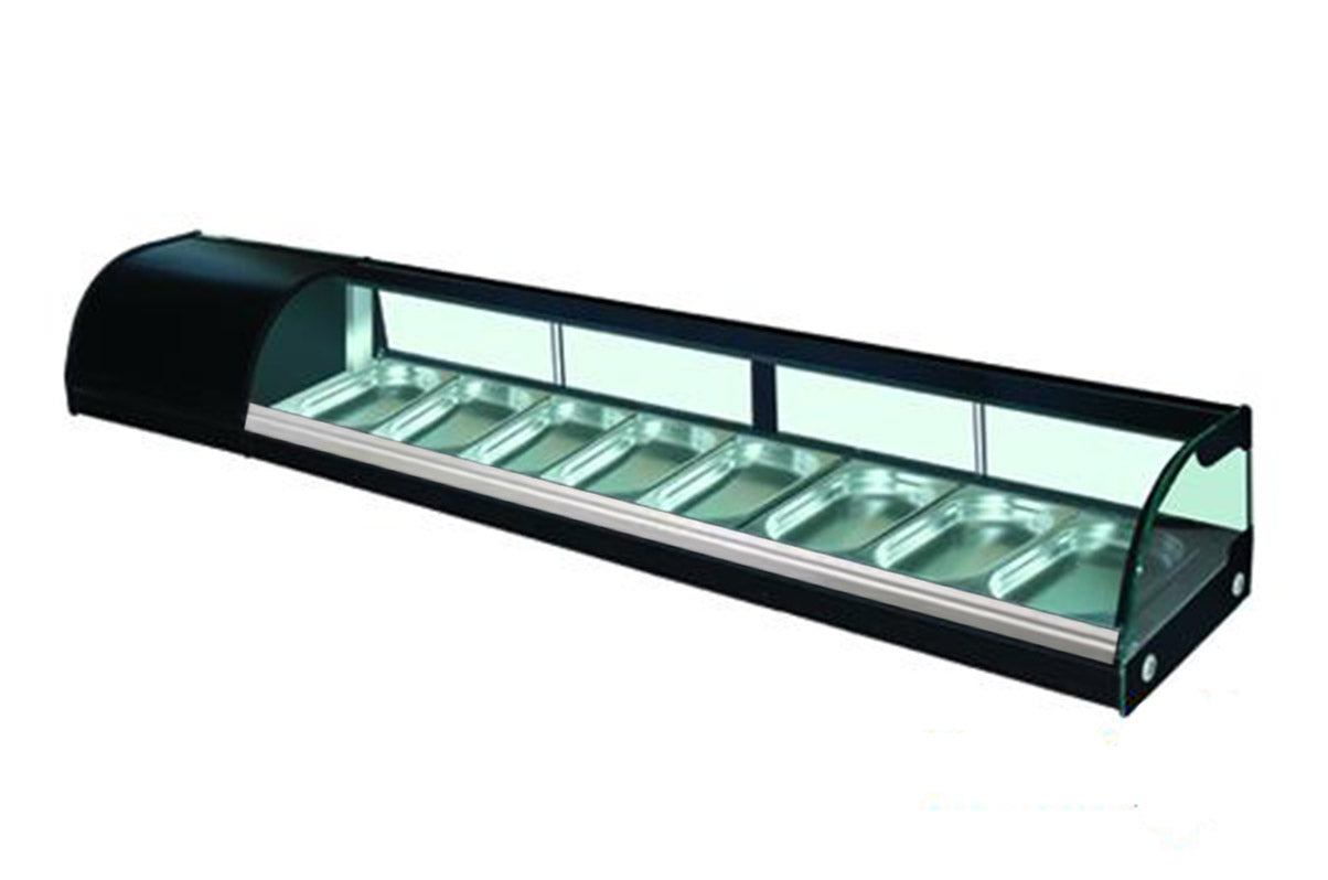 Sub-equip, 7FT Refrigerated Sushi Case (78.74"x16.3"x11.8")