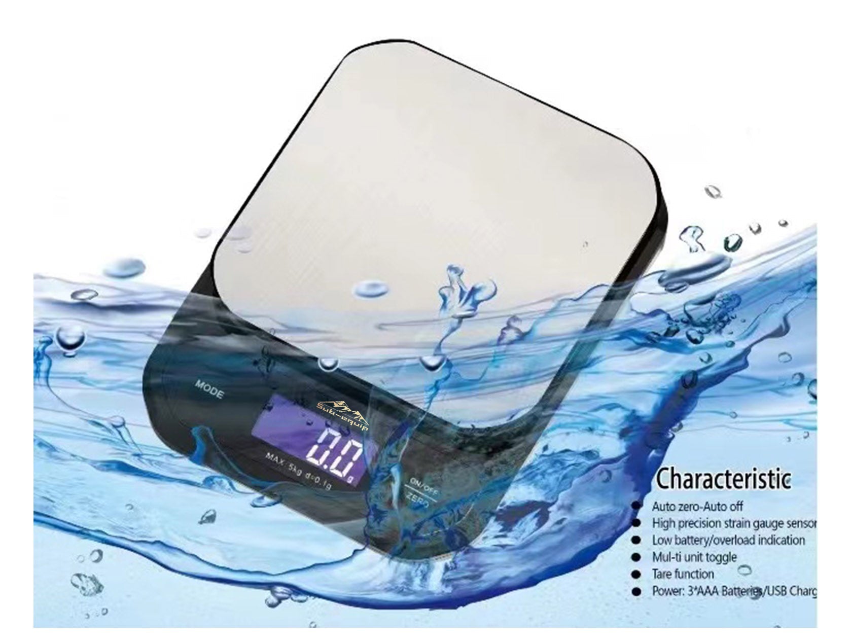 Electronic Kitchen Scale, waterproof - Chefcoca